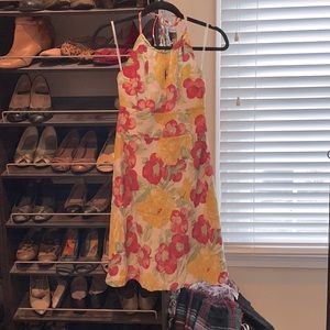 LOFT Floral Halter Dress
